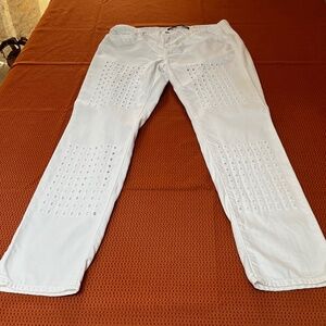 J Brand White 100% cotton pants size 25